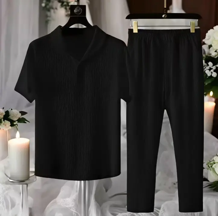Creation Polo Collar T-shirt with Pyjamas